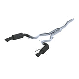 MBRP Exhaust 3in. Cat Back Dual Split Rear Street Version 4.5in. tips Black Coated (S7274BLK)