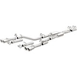 MagnaFlow Cat-Back, SS, 2.5in, Quad Split Rear 3.5in Tip 2015 Dodge Challenger R/T 5.7L (19209)