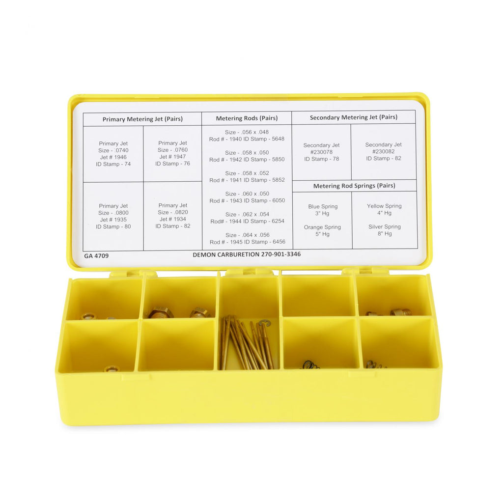 Demon Street Demon 625 Calibration Kit The Exact Metering Rods, Jets, And Step-Up Springs To Fine-Tune Your Application (1921)