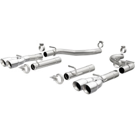 MagnaFlow Axle-Back, SS, 2.5in, Quad Split Rear 3.5in Tip 2015 Dodge Challenger R/T 5.7L (19210)