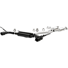 Load image into Gallery viewer, MagnaFlow Cat-Back SS 2.5in Dual Split Rear 4in Black Tip 11-16 Jeep Grand Cherokee 5.7L V8/3.6L V6 (19216)