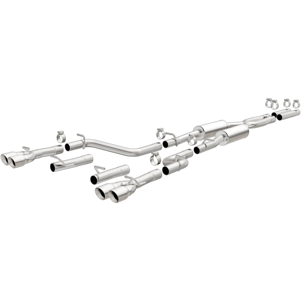 MagnaFlow Cat-Back, SS, 2.5in, Quad Split Rear 3.5in Tip 2015 Dodge Challenger 3.6L V6 (19217)