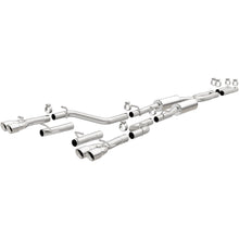 Load image into Gallery viewer, MagnaFlow Cat-Back, SS, 2.5in, Quad Split Rear 3.5in Tip 2015 Dodge Challenger 3.6L V6 (19217)