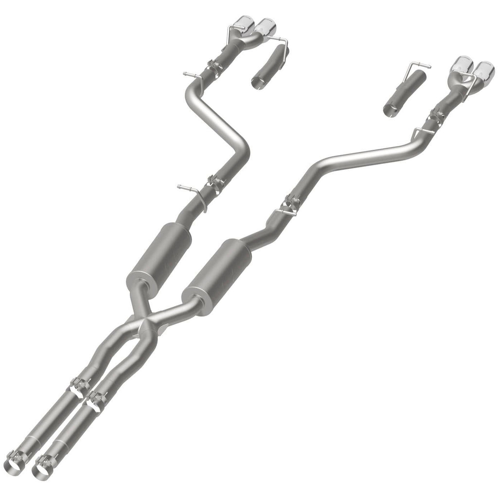MagnaFlow Cat-Back, SS, 2.5in, Quad Split Rear 3.5in Tip 2015 Dodge Challenger 3.6L V6 (19217)