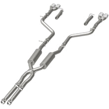 Load image into Gallery viewer, MagnaFlow Cat-Back, SS, 2.5in, Quad Split Rear 3.5in Tip 2015 Dodge Challenger 3.6L V6 (19217)