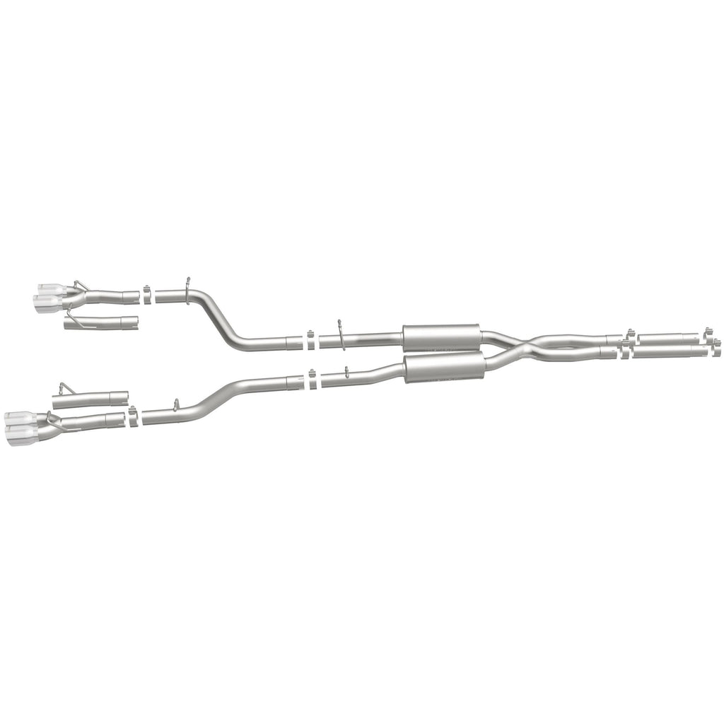 MagnaFlow Cat-Back, SS, 2.5in, Quad Split Rear 3.5in Tip 2015 Dodge Challenger 3.6L V6 (19217)
