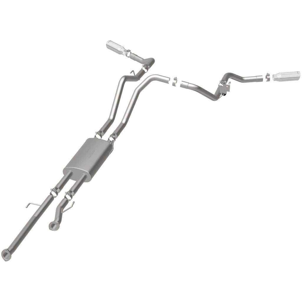 MagnaFlow Cat-Back 10-15 Toyota Tundra SC LB / CC SB 4.6L/5.7L V8 SS 2.5 Dual Split Rear 4in Tip (19232)