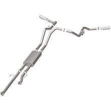 Load image into Gallery viewer, MagnaFlow Cat-Back 10-15 Toyota Tundra SC LB / CC SB 4.6L/5.7L V8 SS 2.5 Dual Split Rear 4in Tip (19232)