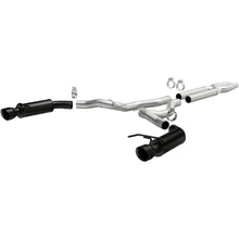 Load image into Gallery viewer, MagnaFlow Cat-Back 15-16 Ford Mustang 5.0L V8 Competition SS 3in Dual Split Rear 4.5in Black Tips (19254)