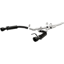 Load image into Gallery viewer, MagnaFlow Cat-Back 15-16 Ford Mustang 2.3L L4 Competition SS 3in Dual Split Rear 4.5in Black Tips (19256)