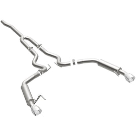 MagnaFlow Cat-Back 15-16 Ford Mustang 2.3L L4 Competition SS 3in Dual Split Rear 4.5in Black Tips (19256)
