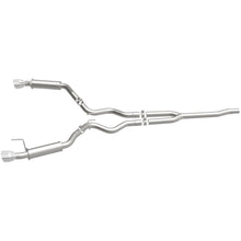Load image into Gallery viewer, MagnaFlow Cat-Back 15-16 Ford Mustang 2.3L L4 Competition SS 3in Dual Split Rear 4.5in Black Tips (19256)