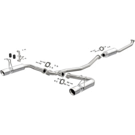 MagnaFlow 16-18 Honda Civic L4 2.0L Street Series Cat-Back Exhaust w/ Polished Tips (19313)