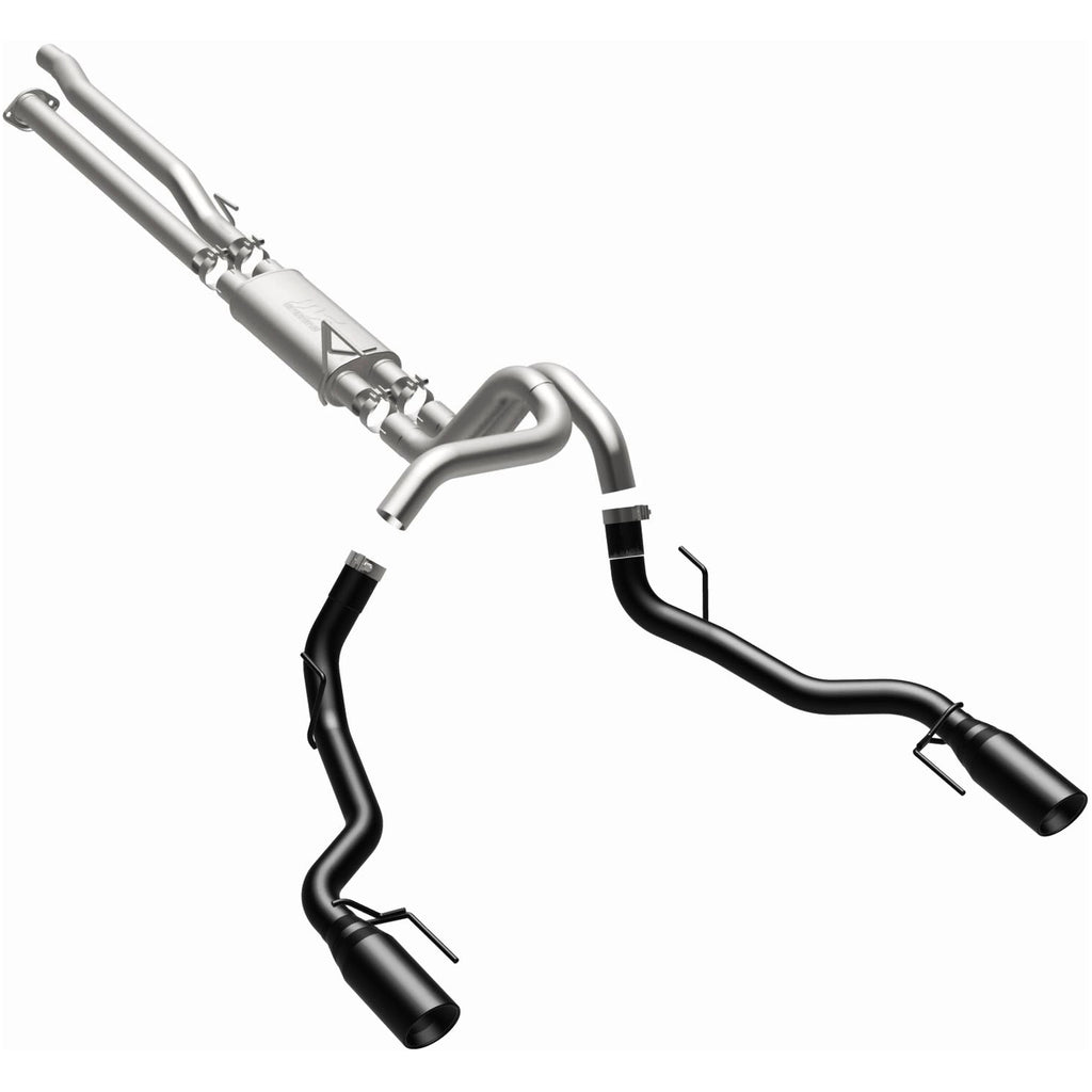 MagnaFlow SYS Cat-Back 2017 Ford F-150 Raptor 3.5L Dual Black Coated 3in Tips (19350)