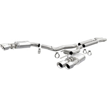 Load image into Gallery viewer, MagnaFlow SYS Cat-Back 2018 Ford Mustang GT 5.0L Competition Dual Exit Polished 4in Tips (19368)