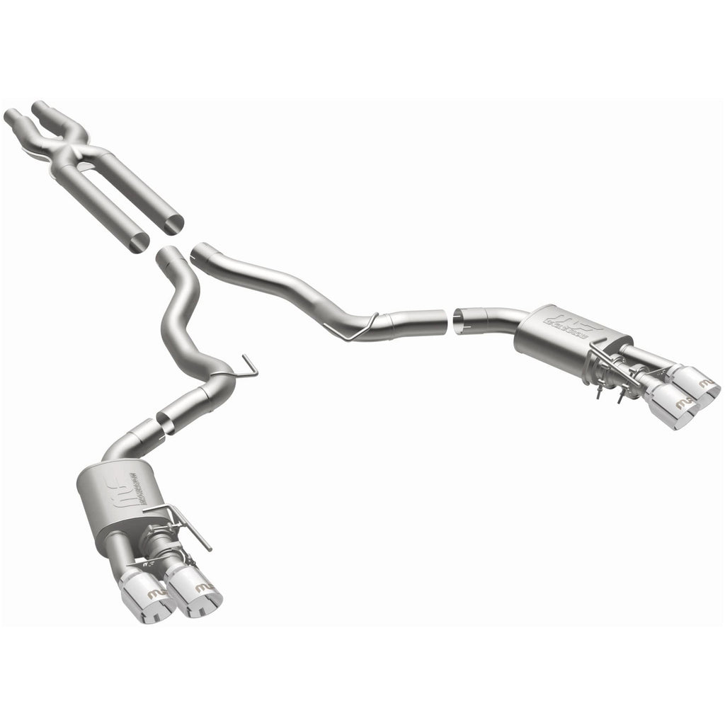 MagnaFlow SYS Cat-Back 2018 Ford Mustang GT 5.0L Competition Dual Exit Polished 4in Tips (19368)