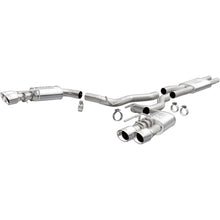 Load image into Gallery viewer, MagnaFlow SYS Cat-Back 2018 Ford Mustang GT 5.0L Street Dual Exit Polished 4in Tips (19370)