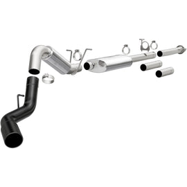 MagnaFlow 11-19 GM 2500/3500 6.0L 4in Single Passenger Side Rear Exit Cat-Back Exhaust w/Black Tips (19376)
