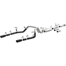 Load image into Gallery viewer, MagnaFlow 11-19 Chevrolet Silverado 2500/3500 HD V8-6.0L Dual Split Cat-Back Exhaust w/Black Tips (19377)