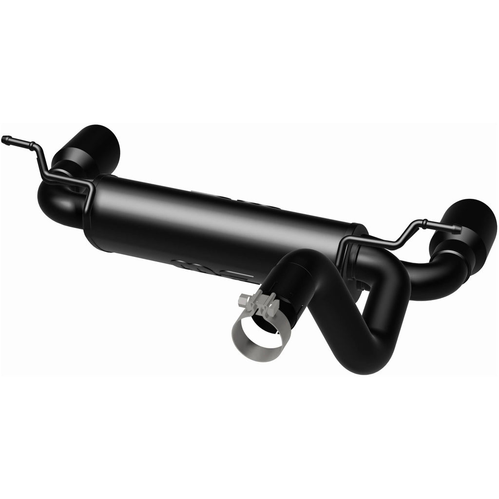 MagnaFlow 2018+ Jeep Wrangler 3.6L Dual Black Tip Axle-Back Exhaust (19388)