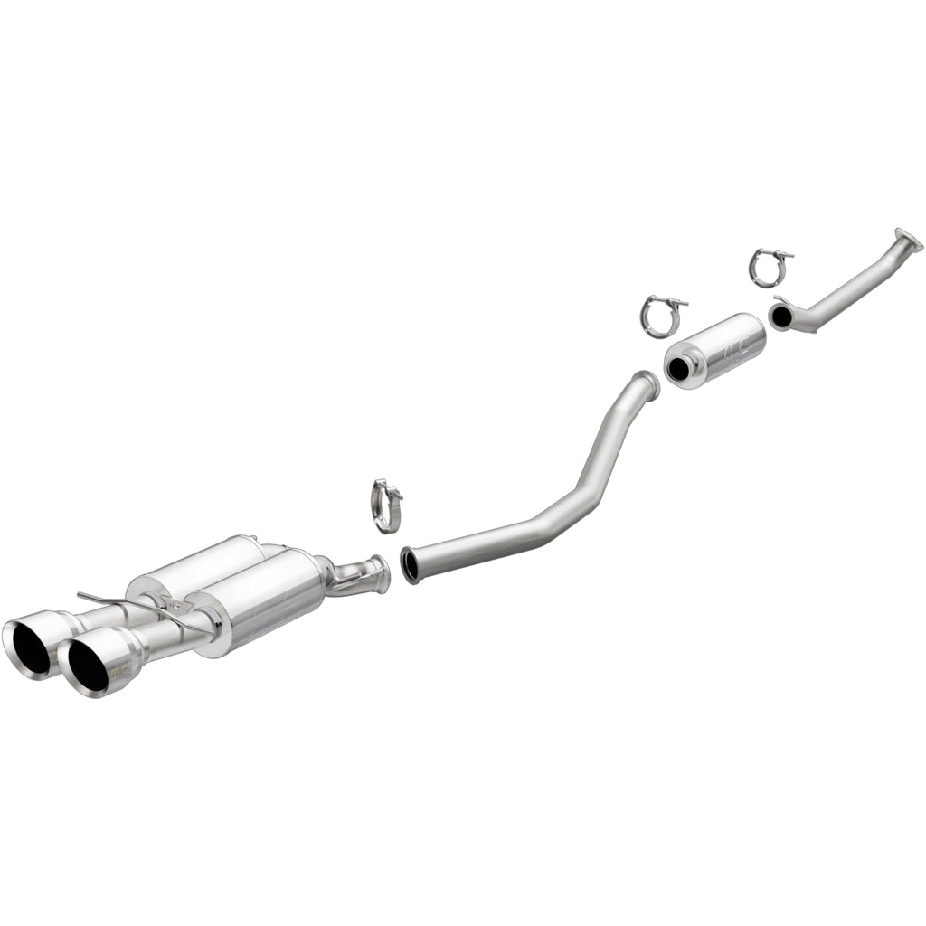 MagnaFlow 2017+ Honda Civic 1.5L 409 SS Single Exit Polished 4.5in Dual Tips Cat-Back Exhaust (19394)