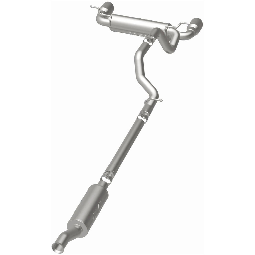 MagnaFlow 2018+ Jeep Wrangler 3.6L 409 SS Dual Split Rear Exit Polished Tips Cat-Back Exhaust (19416)