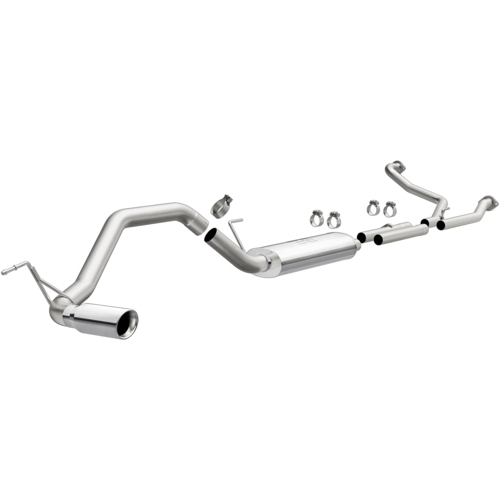 MagnaFlow CatBack 07-15 Nissan Titan V8 LGAS/LFLEX Single MF Polished Stainless Exhaust (19421)