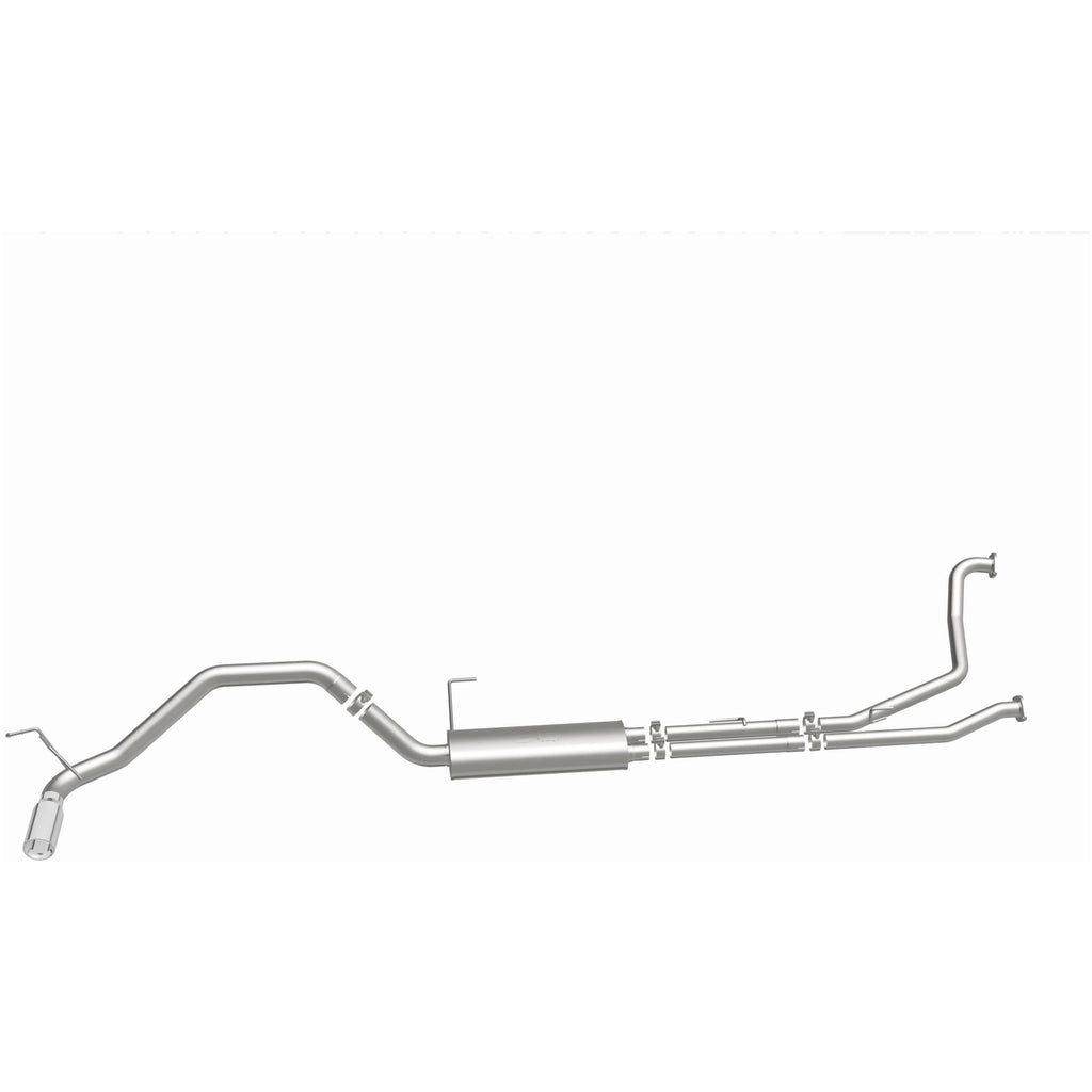 MagnaFlow CatBack 07-15 Nissan Titan V8 LGAS/LFLEX Single MF Polished Stainless Exhaust (19421)