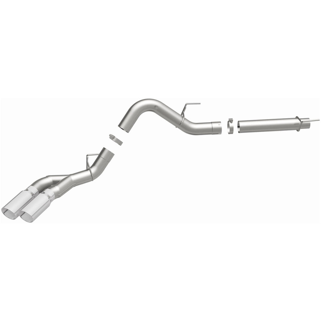 MagnaFlow CatBack 2018 Ford F-150 V6-3.0L Dual Exit Polished Stainless Exhaust - MF Series (19422)