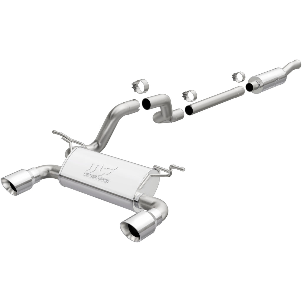 MagnaFlow 2018 Jeep Wrangler L4-2.0L 3in 409SS Cat-Back Exhaust System w/Dual Split Rear Exit (19438)