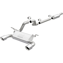 Load image into Gallery viewer, MagnaFlow 2018 Jeep Wrangler L4-2.0L 3in 409SS Cat-Back Exhaust System w/Dual Split Rear Exit (19438)