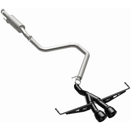 MagnaFlow 2019 Hyundai Veloster 1.6L 2.5in Center Exit Stainless Steel Cat-Back Exhaust w/Blk Tips (19455)