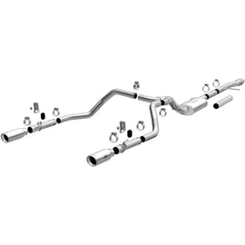 MagnaFlow 2019 Chevy Silverado 1500 V8 5.3L/V6 4.3 Street Series Dual Exit Exhaust w/ Polished Tips (19471)