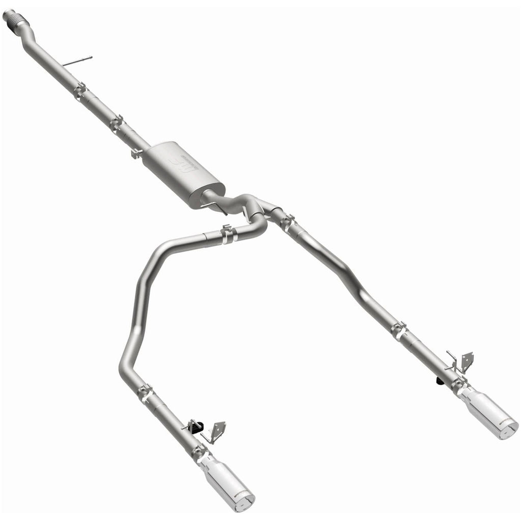 MagnaFlow 2019 Chevy Silverado 1500 V8 5.3L/V6 4.3 Street Series Dual Exit Exhaust w/ Polished Tips (19471)