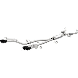 MagnaFlow 20-21 Ford Explorer 3.0L V6 Dual Exit Quad Black Chrome Tip Street Series Cat-Back Exhaust (19515)