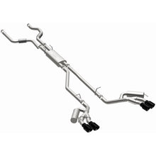Load image into Gallery viewer, MagnaFlow 20-21 Ford Explorer 3.0L V6 Dual Exit Quad Black Chrome Tip Street Series Cat-Back Exhaust (19515)