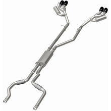 Load image into Gallery viewer, MagnaFlow 20-21 Ford Explorer 3.0L V6 Dual Exit Quad Black Chrome Tip Street Series Cat-Back Exhaust (19515)