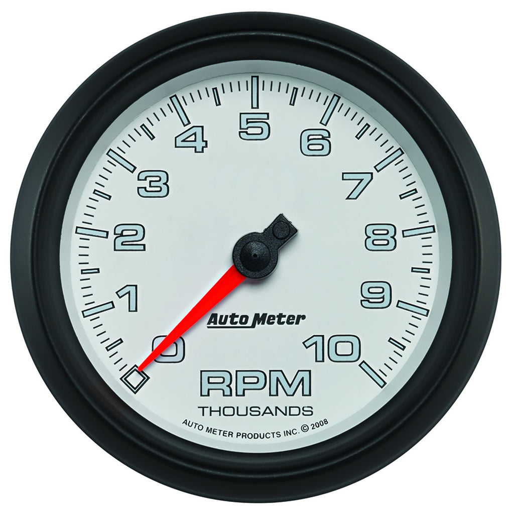 AutoMeter Pro-Cycle Gauge Tachometer 3 3/8in 10K Rpm White (19598)