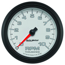 Load image into Gallery viewer, AutoMeter Pro-Cycle Gauge Tachometer 3 3/8in 10K Rpm White (19598)
