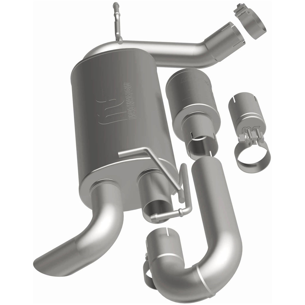 MagnaFlow 07-18 Jeep Wrangler JK Overland Series Axle-Back Exhaust System (19668)