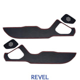 Revel GT Design Kick Panel Cover (Red Stitch) 2022 Toyota GR86/Subaru BRZ - 4 Pieces (1TR5GDCS01R)