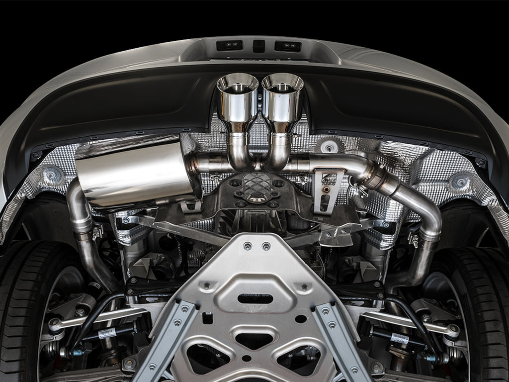 AWE Tuning Porsche 718 Boxster / Cayman SwitchPath Exhaust (PSE Only) - Chrome Silver Tips (3025-32020)