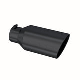 MBRP Exhaust Tip. 8in. O.D. Rolled End. 5in. let 18in. length. BLK (T5129BLK)