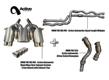 Load image into Gallery viewer, Active AutoWerke F80 Exhaust Bundle, F82 Exhaust Bundle, AFlow Downpipe (11-802CB)