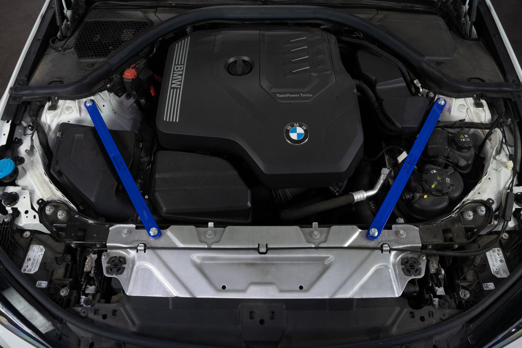 HPS Performance 2-piece bolt on Front Strut Bar (42-115BL)
