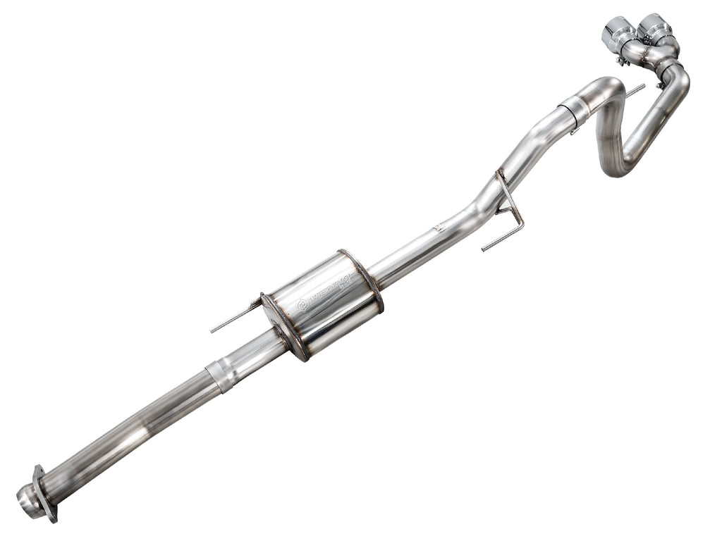 AWE Tuning 21-25 Ford F150 (14th Gen Reg Cab) Cat-Back Exhaust - 4.5in Dual Side Exit Chrome Tips (3015-32145)