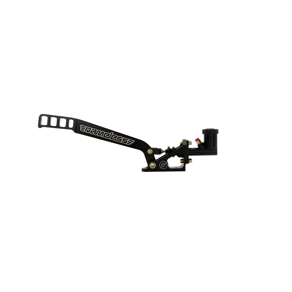 Nameless Performance Horizontal Hydraulic Handbrake - Black Laser Engraved - With Pass-Through Master Cylinder (NPHBLD-BLK-PAS750B)