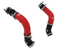aFe Power BladeRunner 3in & 3-1/2in AL Hot and Cold Charge Pipe Kit Red RAM Diesel Trucks 25-26 L6-6.7L (46-20814-R)