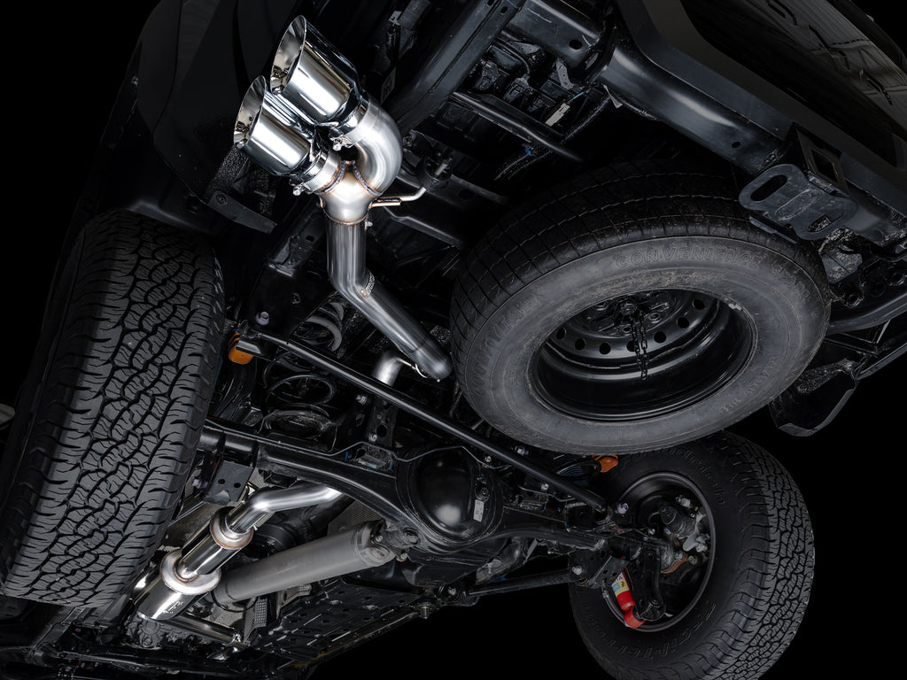 AWE Tuning Exhaust for 4th Gen Toyota Tacoma Dual Chrome Silver Tips (3015-32254)