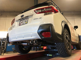 Nameless Performance Axleback Exhaust - 2018-23 Crosstrek - Quad Exit - Muffler Delete (SUAB18XV-0MU-30SDW)